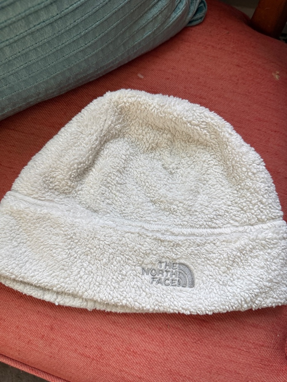 The North Face White Sherpa Beanie